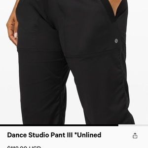 Lululemon Dance Studio Pant *Unlined